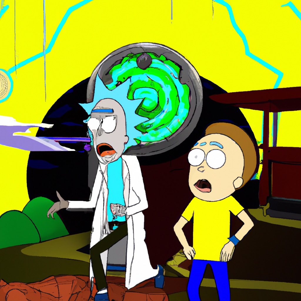 Rick and Morty stuck in a time loop